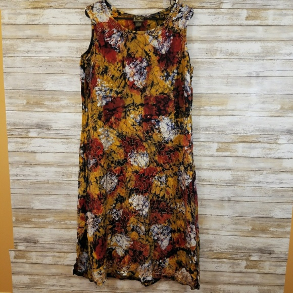 Plus Advance Apparel Rayon Long Dress 2X